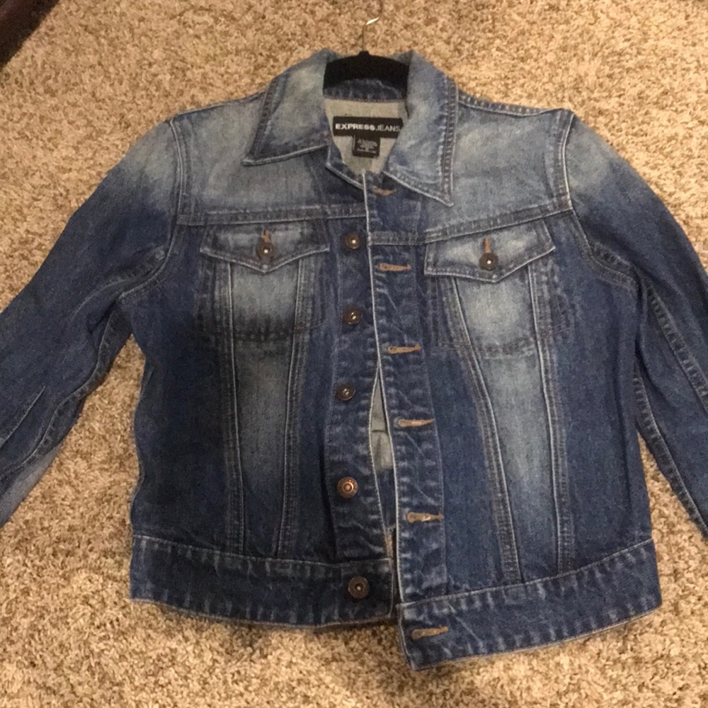 New distressed denim jacket